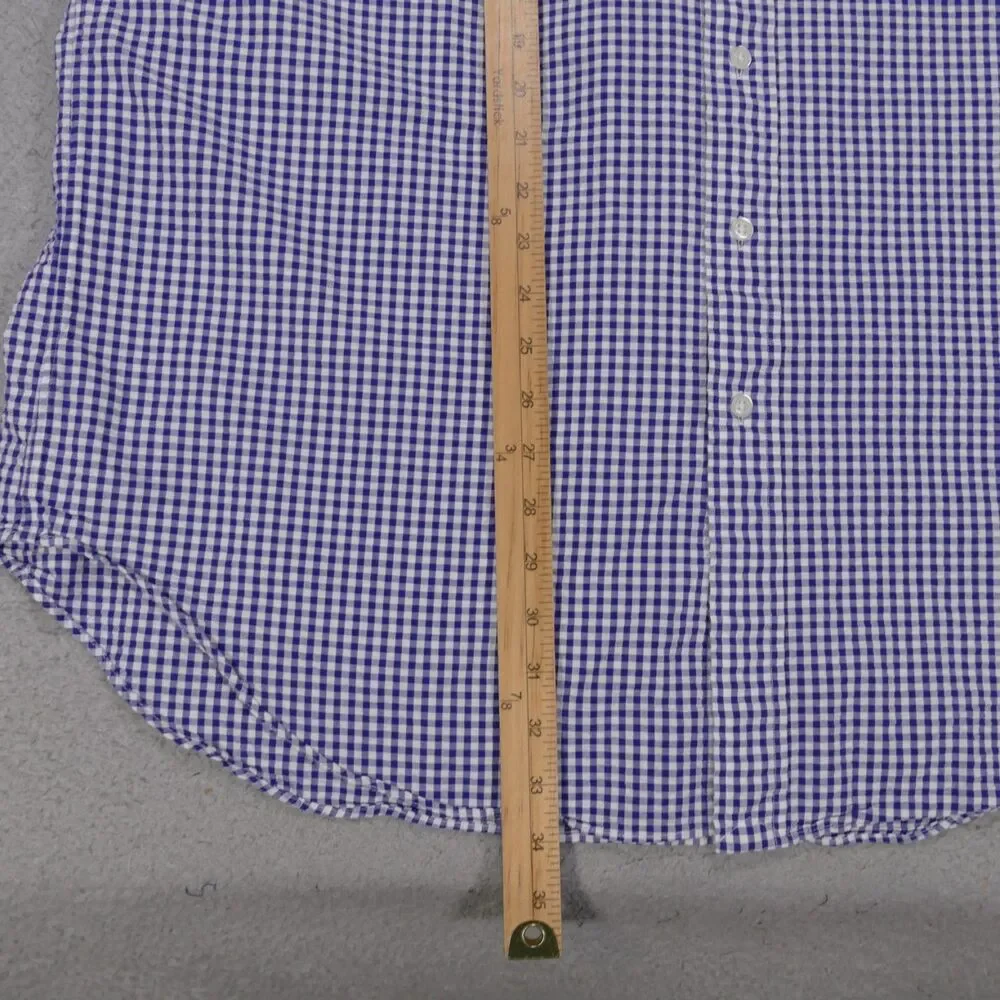 Polo Ralph Lauren Seersucker Button Down Shirt Mens XLT Blue Check